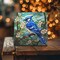 Blue Jay Brilliance: Artisanal Stained Glass-Inspired Ceramic Tile product 1